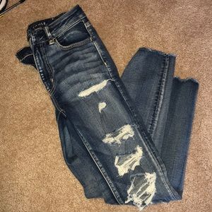 American Eagle ripped jeans